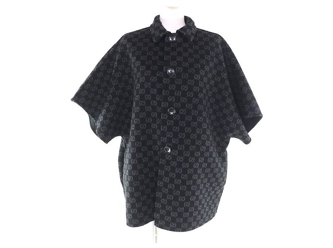 Gucci Wollmantel Schwarz