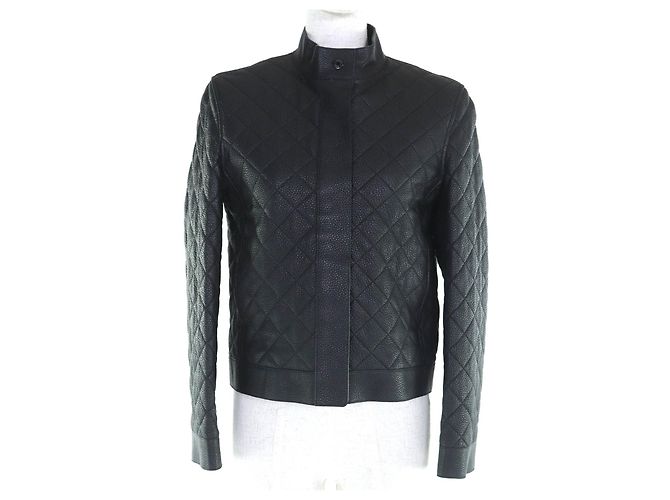 Hermès Dearskin Leather Jacket Black