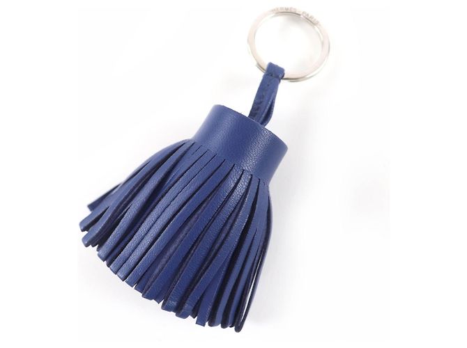 Hermès Hermes Carmen Bag Charm Key Ring Blue