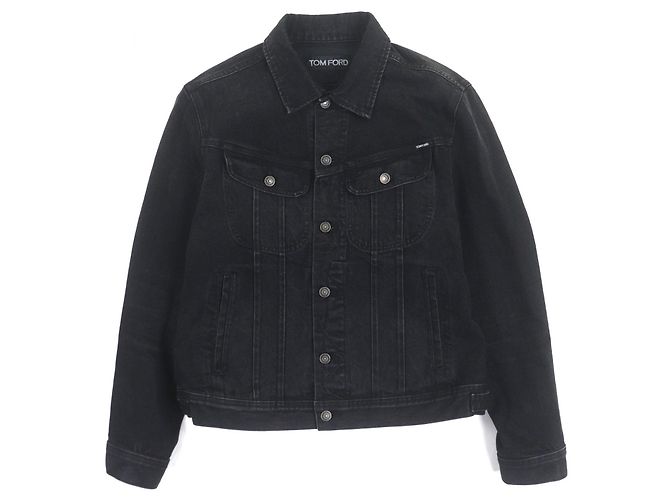 Giacca in cotone denim TOM FORD Nero