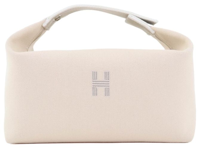 Hermès Bolsa de mão Hermes Bride a Brac GM em algodão Branco Cru