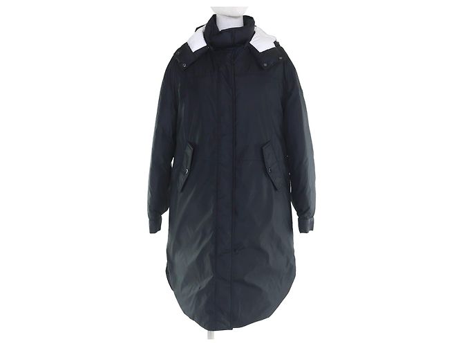 Moncler HUGON Nylon Down Coat Black