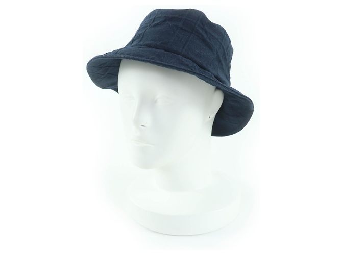 Christian Dior TEDDY-D Cannage denim bob hat Blue
