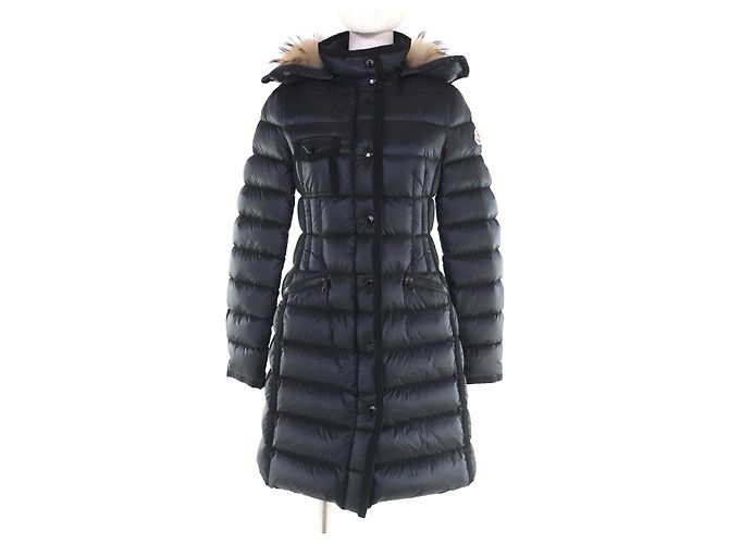 Moncler HERMIFUR Down Coat Black