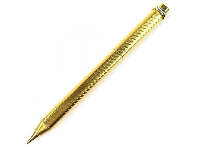 Cartier Trinity Spiral Pattern Ballpoint Pen Golden