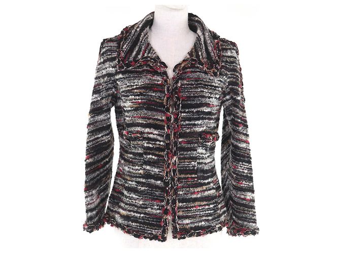 Casaco de lã Chanel Multicor