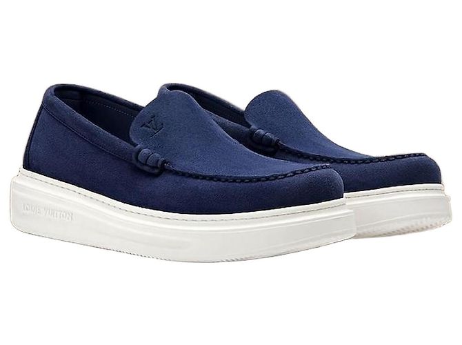 Louis Vuitton Mocassin Beverly Hills Navy Blue Bleu
