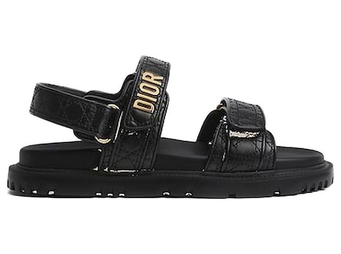 Louis Vuitton Sandali Dioract in vitello matelassé nero
