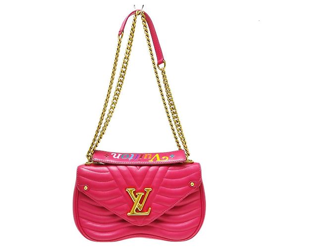Louis Vuitton New Wave Chain Quilted Leather MM Rosa