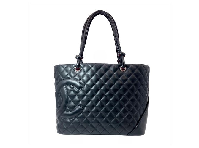 Bolso Tote Grande Chanel Cambon Line Negro