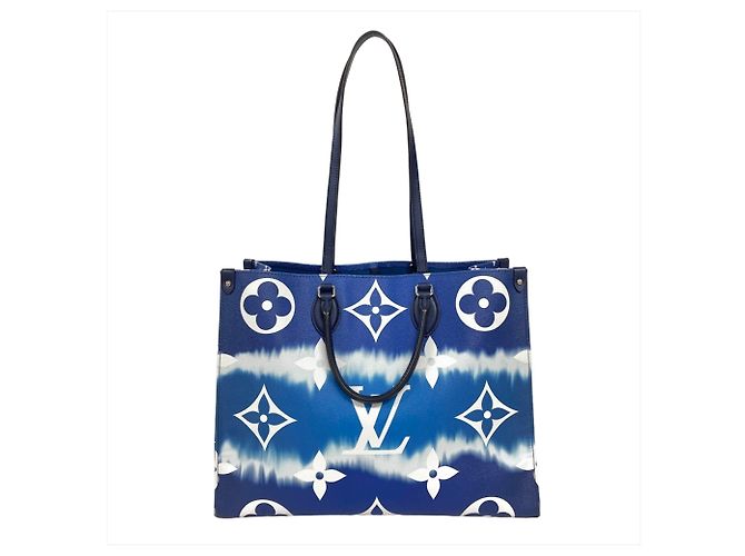 Sac cabas Louis Vuitton Escale OnTheGo GM Bleu
