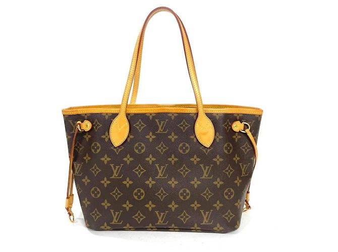 Borsa Tote Louis Vuitton Neverfull PM Marrone