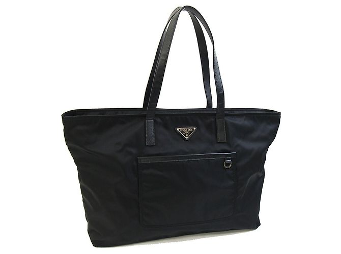 Prada Nylon Tote Bag Schwarz BR4338