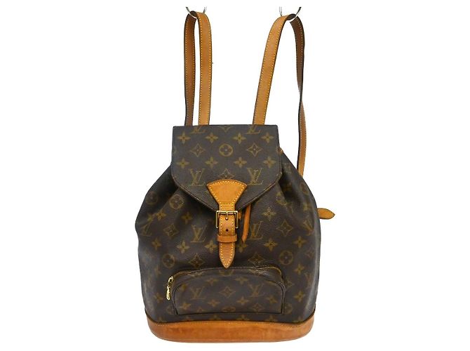 Louis Vuitton Montsouris Monogram Canvas MM Marron