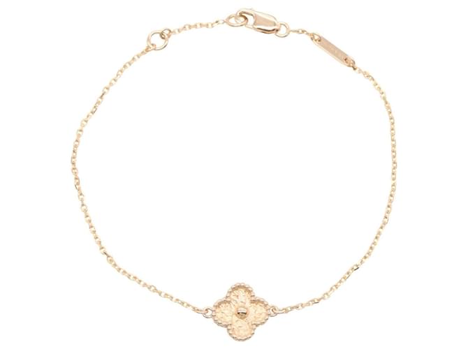 Van Cleef & Arpels Vintage Alhambra Charm Bracelet Golden 