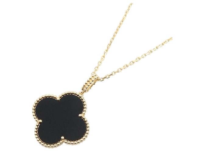 Collier Magic Alhambra Onyx Van Cleef & Arpels Noir Doré 