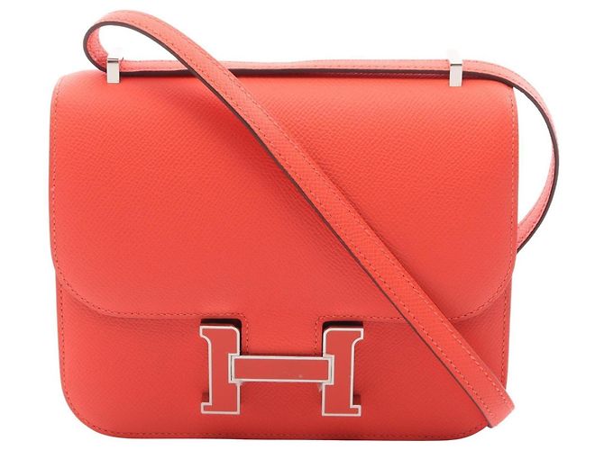 Hermès Bolsa de ombro Hermes Constance 3 Mini em couro Epsom vermelho