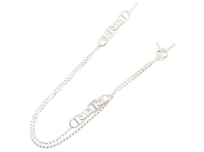 Hermès Collana lunga Hermes Chaine d'Ancre Area II Argento