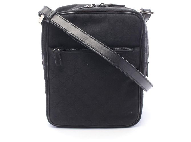 Borsa a tracolla Gucci GG Canvas Nero