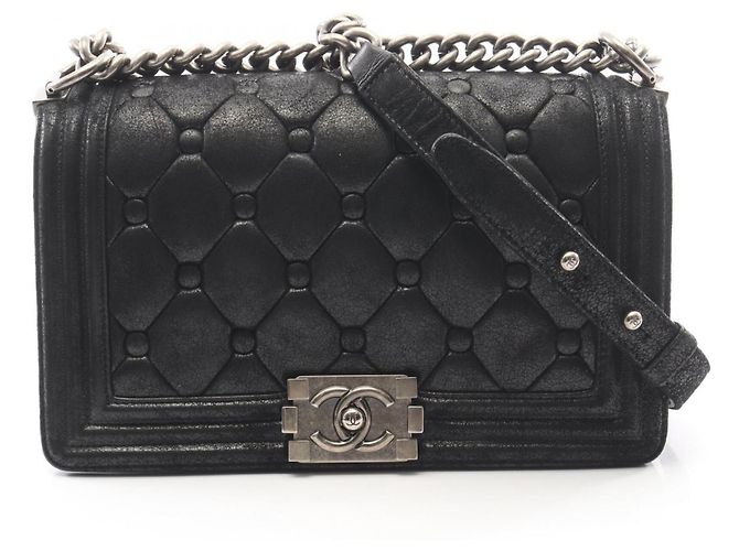 Borsa a tracolla Chanel Boy Nero