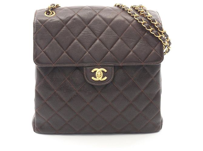 Borsa a tracolla Chanel Matelassé Double-Faced Marrone