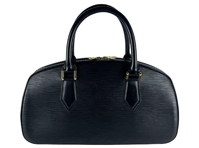 Bolsa de mão Louis Vuitton em couro Epi Preto