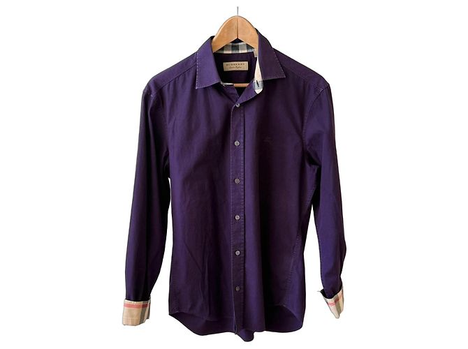 Camicia Burberry London England Porpora