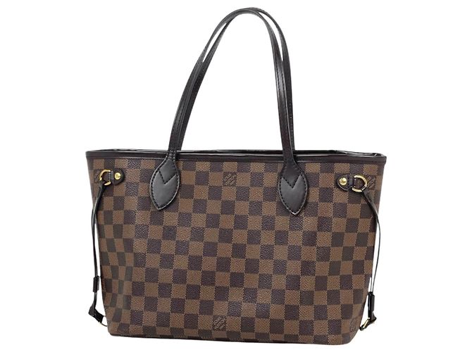 Sac cabas Louis Vuitton Neverfull PM Marron Damier ebène
