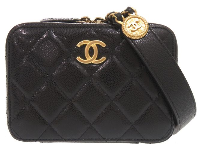 Borsa Mini Camera Chanel Coco Mark Matelassé Nero 