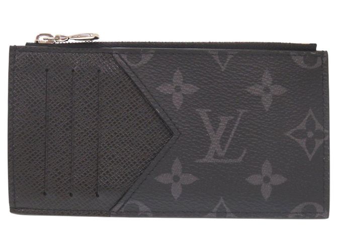 Louis Vuitton Taigarama Monogram Eclipse Card Case Black