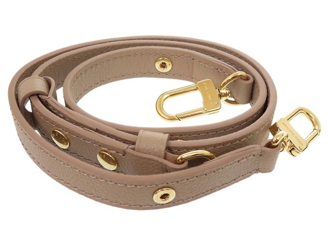 Tracolla in pelle Louis Vuitton Beige D'oro