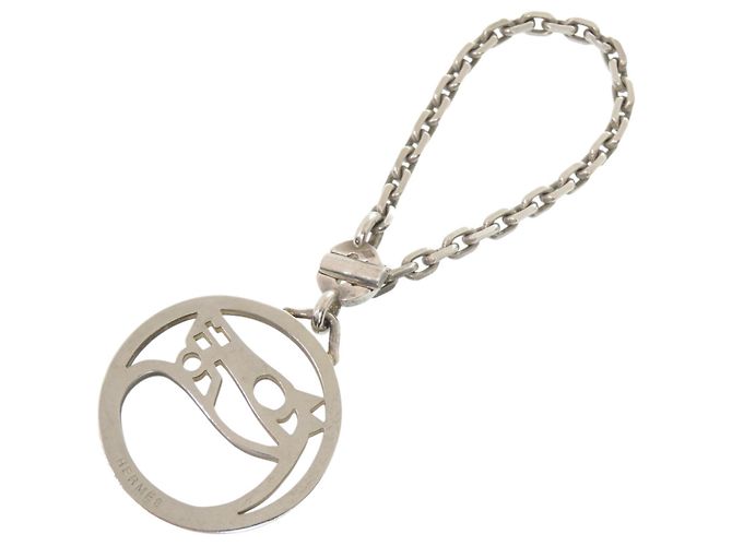 Hermès Chaveiro Pingente Cheval Hermes Prata