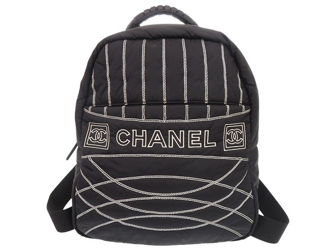 Chanel Sport Line Nylon Backpack Black