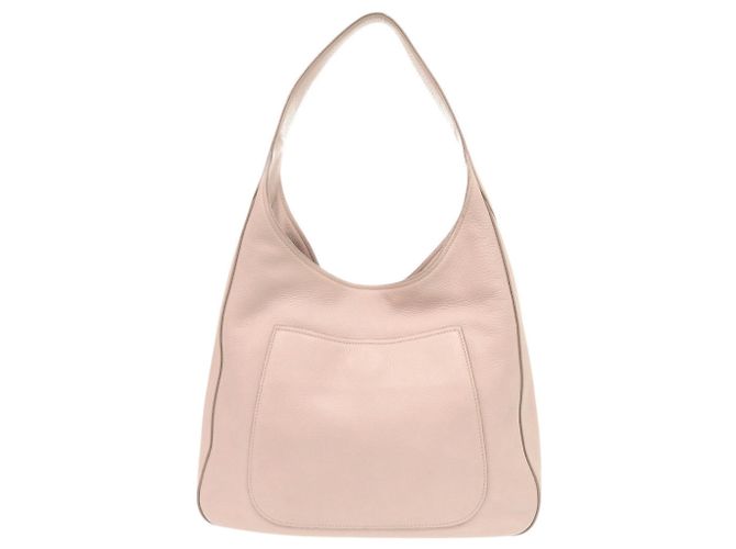 Bolsa de ombro Prada em couro rosa