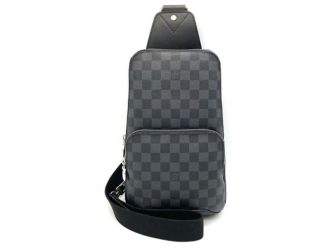 Borsa Avenue Sling Louis Vuitton - Damier Graphite, Black Nero