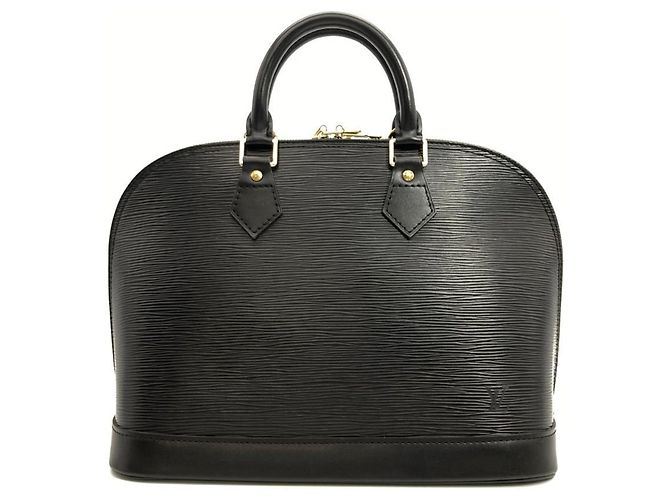 Bolsa Louis Vuitton Alma em couro Epi Preto