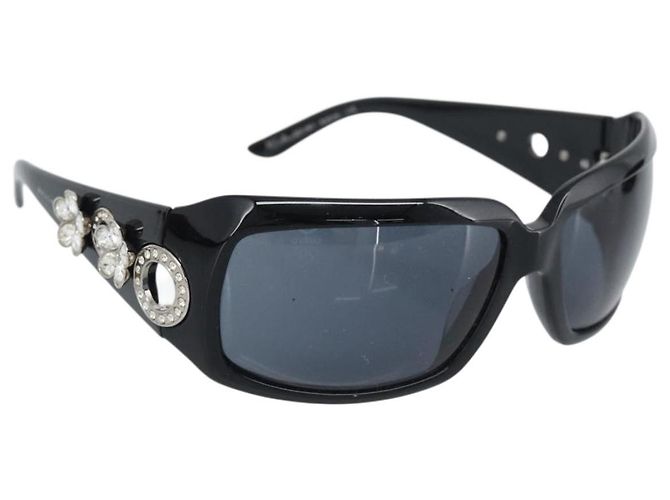 Bulgari Occhiali da sole BVLGARI Plastic Black Silver Auth bs36734 Nero Argento