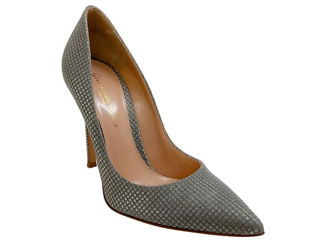 Décolleté Gianvito 105 Gianvito Rossi Silver Mosiac Argento