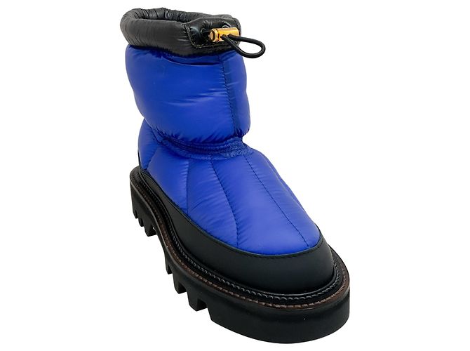 Sacai Cobalt Blue Micro Puffer Stiefeletten Blau