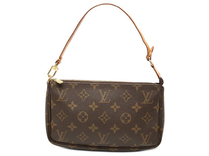 Borsa a tracolla Louis Vuitton Monogram Pochette Accessoires Marrone