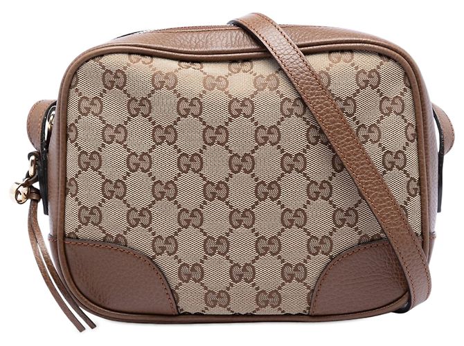 Borsa a tracolla Gucci GG Canvas Bree beige