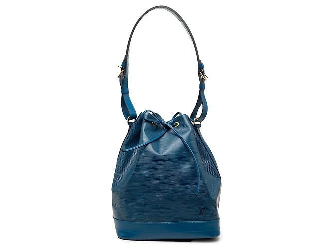 Borsa a secchiello Louis Vuitton Epi Noe GM Blu