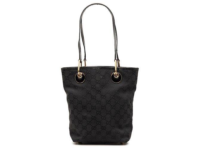 Borsa Tote Gucci GG Canvas Eclipse Nera Nero