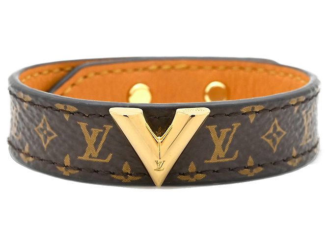 Bracciale Essential V Monogram Louis Vuitton Marrone