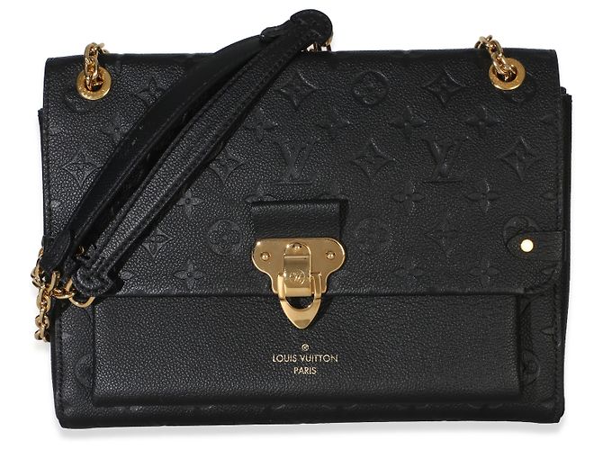 Louis Vuitton Black Monogram Empreinte Vavin PM Noir