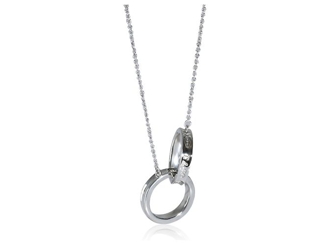 Pendente Tiffany & Co. Sterling Silver 1837 Interlocking Circle