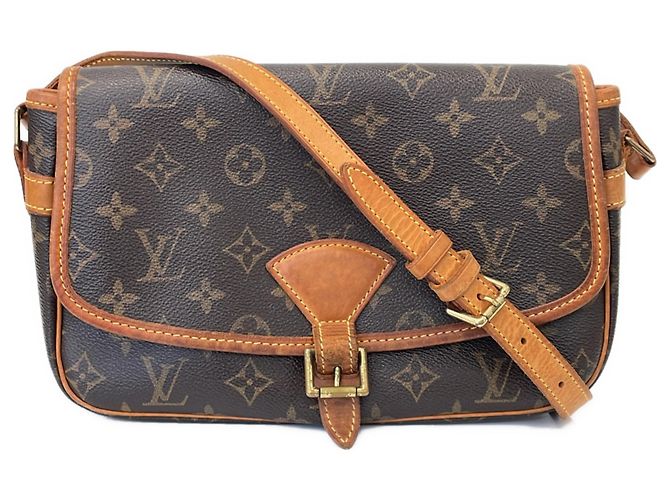 Sac à épaule Louis Vuitton Monogram Sologne Marron