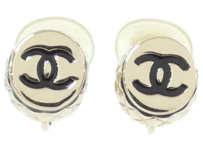 Orecchini a clip Chanel neri e oro Nero D'oro