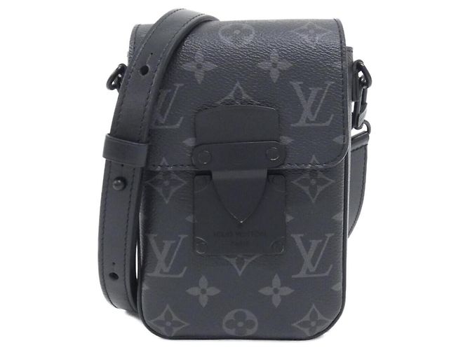Portefeuille Vertical Wearable S-Lock Monogram Eclipse Louis Vuitton Noir Monogramme