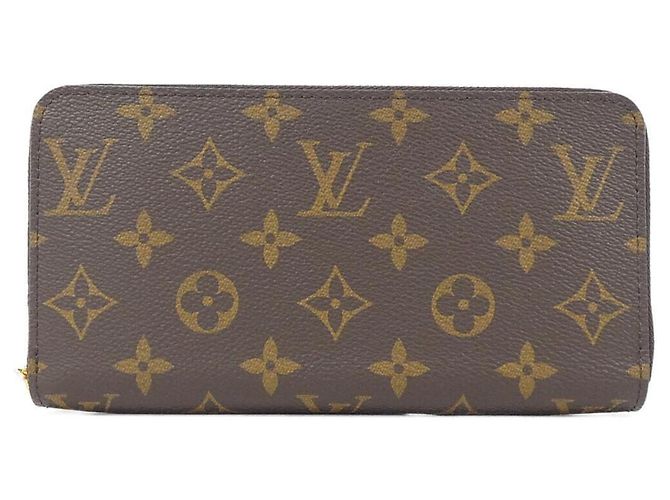 Cartera Zippy Monogram Louis Vuitton Castaño Monograma